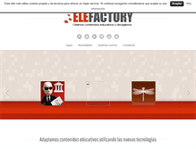 Tablet Screenshot of elefactory.com